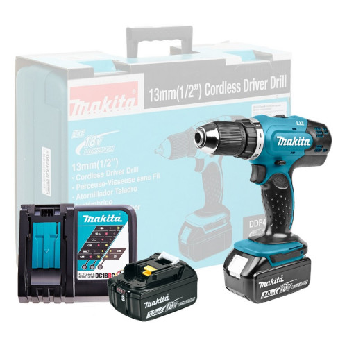 Дрель-шуруповерт аккумуляторная Makita DDF453RFE