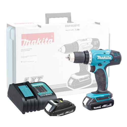 Дрель-шуруповерт аккумуляторная Makita DDF453SYE