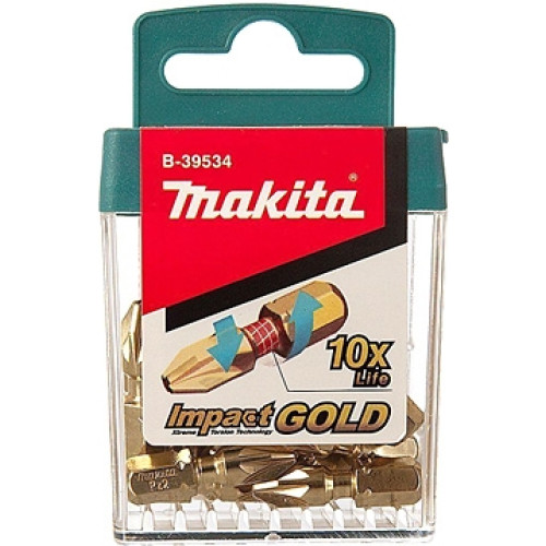 Набор насадок Impact Gold, PZ2, 25 мм, C-form, 15 шт Makita B-39534