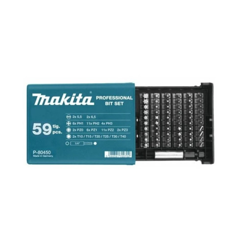 Набор бит 59 шт. Makita P-80450