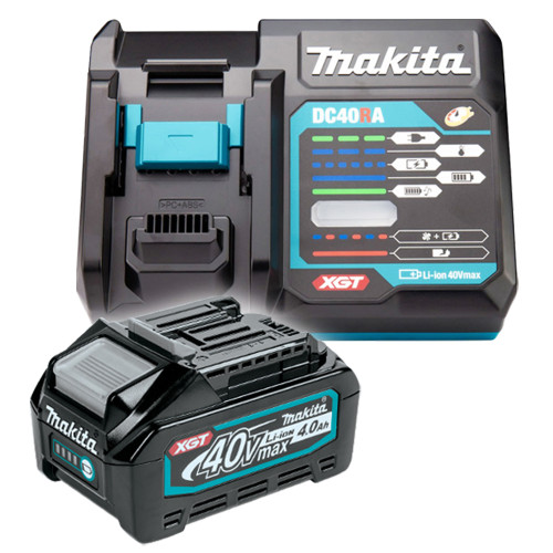 Набор XGT 40В аккумулятор BL4040 4.0Ач и зарядное DC40RA Makita (191J67-0)