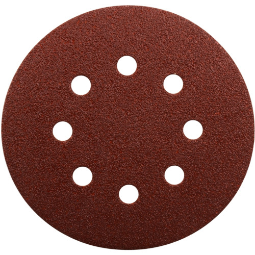 Диск шлифовальный 8 отверстий коричневый D125 мм, K100, 10 шт. Makita P-43561