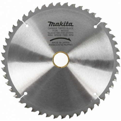 Диск пильный по дереву 210x1.9x30 мм, 48T, 8G, Standart Makita A-81789