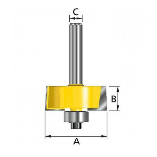 Фреза кромочная фальцевая 31.8x12.7x12x38 мм Makita D-11536