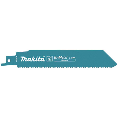 Сабельное полотно для металла BiM 152x25x1.1 мм, 8-10TPI, 5 шт Makita B-43147