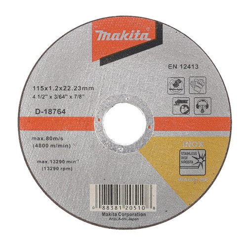 Диск отрезной по нержавеющей стали Makita D-18792