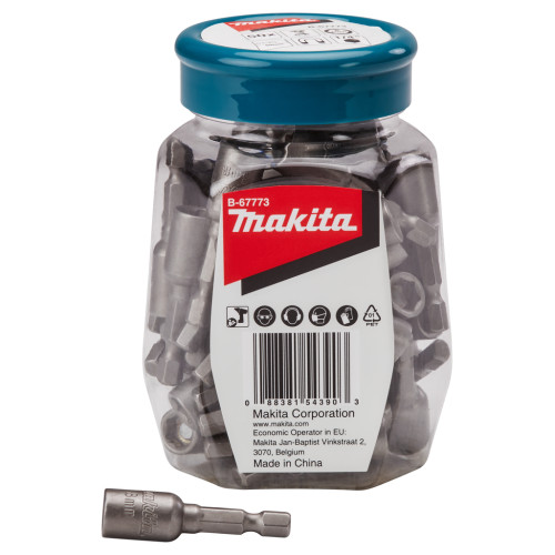Магнитная насадка для кровельных саморезов (банка), 8х50, E-form, 1/4, 50 шт Makita B-67773
