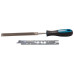 Плоский напильник 150 мм с рукояткой и шаблоном Makita D-70998
