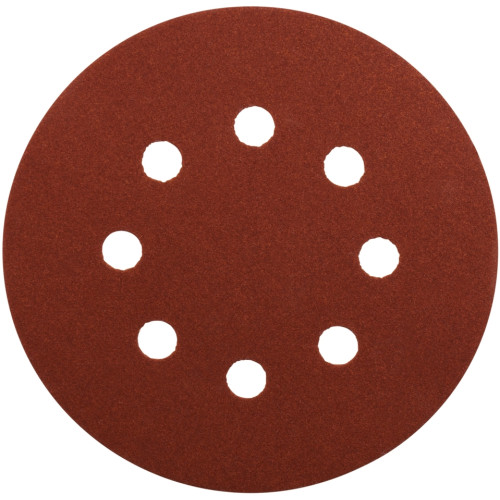 Диск шлифовальный 8 отверстий коричневый D125 мм, K60, 10 шт. Makita P-43549