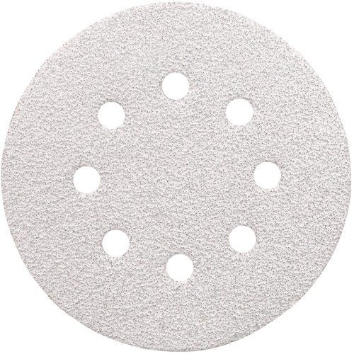 Диск шлифовальный 8 отверстий белый D125 мм, K100, 10 шт. Makita P-33370