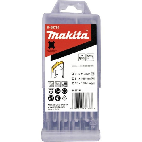 Наб.самоц. буров 2 кромки 5шт, Makita, B-55784