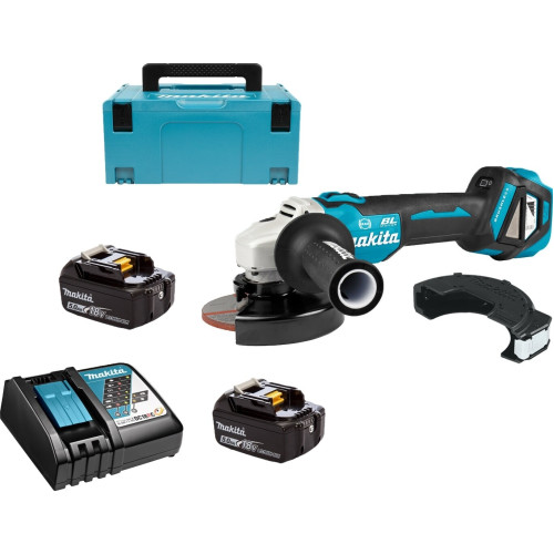 Угловая шлифмашина аккумуляторная Makita DGA513RTJ
