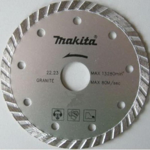 Алмазный диск сплошной рифленый по граниту Turbo 230x22,23, Makita, B-28070